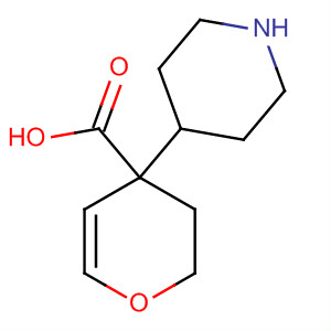 Structure of 2H-Pyran-4-carboxylic acid, tetrahydro-4-(4-pyridinyl)-