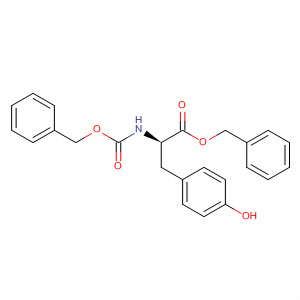 Structure of D-Tyrosine, N-[(phenylmethoxy)carbonyl]-, phenylmethyl ester