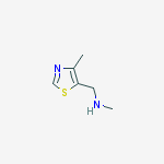 Structure of N-Methyl-N-[(4-methyl-1,3-thiazol-5-yl)methyl]amine