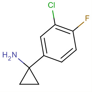 Structure of Cyclopropanamine, 1-(3-chloro-4-fluorophenyl)-