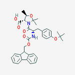 Structure of (4S,5R)-3-(N-alpha-(9-Fluorenylmethyloxycarbonyl)-O-t-butyl-L-tyrosinyl)-2,2,5-trimethyloxazolidine-4-carboxylic acid