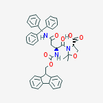 Structure of Fmoc-Asn(Trt)-Ser(psiMe,Mepro)-OH