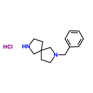 Structure of 2-BENZYL-2,7-DIAZA-SPIRO[4.4]NONANE DIHYDROCHLORIDE