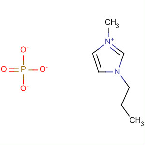 Structure of 1H-Imidazolium, 1-methyl-3-propyl-, phosphate (1:1)