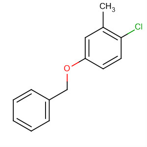 Structure of Benzene, 1-chloro-2-methyl-4-(phenylmethoxy)-