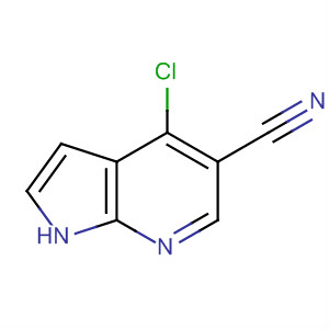 Structure of 1H-Pyrrolo[2,3-b]pyridine-5-carbonitrile, 4-chloro-