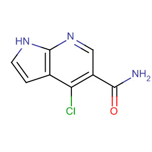 Structure of 1H-Pyrrolo[2,3-b]pyridine-5-carboxamide, 4-chloro-