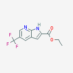 Structure of Ethyl 5-(trifluoromethyl)-1H-pyrrolo[2,3-b]pyridine-2-carboxylate