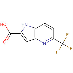 Structure of 1H-Pyrrolo[3,2-b]pyridine-2-carboxylic acid, 5-(trifluoromethyl)-