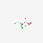 Structure of 2-Chloro-3-methylbutanoic acid