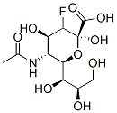 N - 乙酰基 - 3 - 氟神经氨酸结构式
