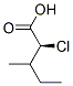 Structure of S-2-Chloro-3-methylvaleric acid
