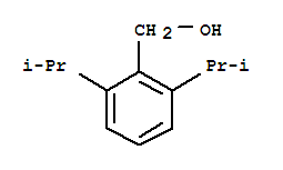 Structure of BENZENEMETHANOL, 2,6-BIS(1-METHYLETHYL)-