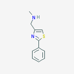 METHYL-(2-PHENYL-THIAZOL-4-YLMETHYL)-AMINE结构式