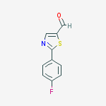 Structure of 2-(4-fluorophenyl)thiazole-5-carbaldehyde
