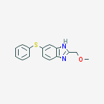 Structure of 2-(Methoxymethyl)-5-(phenylthio)-1H-benzimidazole