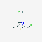2-(氯甲基)-5-甲基-1,3-噻唑结构式