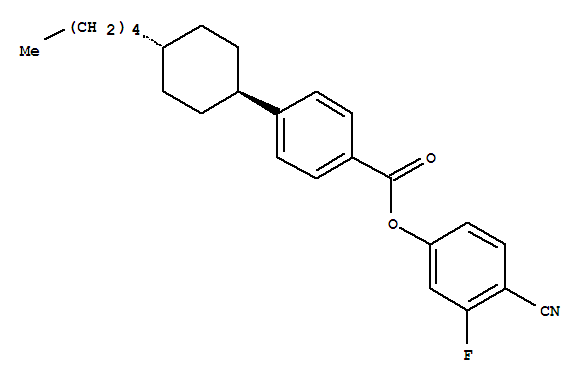 Structure of 3-Fluoro-4-cyanophenyl trans-4-(4-n-pentylcyclohexyl)-benzoate
