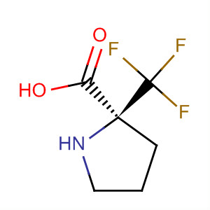Structure of L-Proline, 2-(trifluoromethyl)-