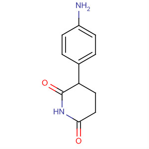 Structure of 2,6-Piperidinedione, 3-(4-aminophenyl)-