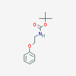 Carbamic acid, N-(2-phenoxyethyl)-, 1,1-dimethylethyl ester结构式
