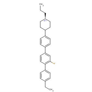 1,1':4',1''-Terphenyl, 4-ethyl-2'-fluoro-4''-(trans-4-propylcyclohexyl)-结构式