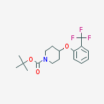 Structure of 4-[2-(TRIFLUOROMETHYL)PHENOXY]-1-PIPERIDINECARBOXYLIC ACID1,1-DIMETHYLETHYL ESTER