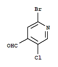 Structure of 2-Bromo-5-chloropyridine-4-carboxaldehyde