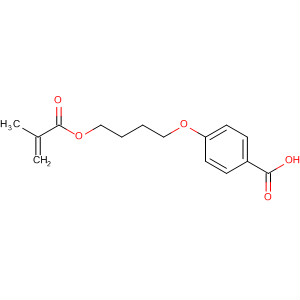 Structure of Benzoic acid, 4-[4-[(2-methyl-1-oxo-2-propenyl)oxy]butoxy]-