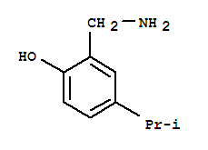 Structure of Phenol,2-(aminomethyl)-4-(1-methylethyl)-
