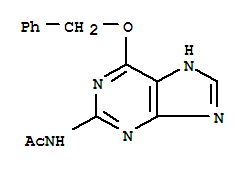 Structure of N2-acetamido-6-benzyloxypurine