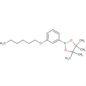 1,3,2-Dioxaborolane, 2-[3-(hexyloxy)phenyl]-4,4,5,5-tetramethyl-结构式