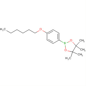 Structure of 1,3,2-Dioxaborolane, 2-[4-(hexyloxy)phenyl]-4,4,5,5-tetramethyl-