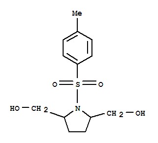 Structure of (1-tosylpyrrolidine-2,5-diyl)dimethanol