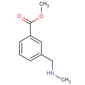 Structure of Benzoic acid, 3-[(methylamino)methyl]-, methyl ester