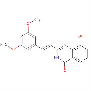 4(3H)-Quinazolinone,  2-[(1E)-2-(3,5-dimethoxyphenyl)ethenyl]-8-hydroxy-结构式
