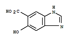 1H-Benzimidazole-5-carboxylicacid, 6-hydroxy-结构式