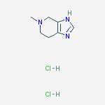 5-Methyl-4,5,6,7-tetrahydro-3H-imidazo[4,5-c]pyridine dihydrochloride结构式