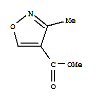 4-ISOXAZOLECARBOXYLIC ACID 3-METHYL-,METHYL ESTER结构式