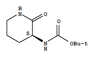 Structure of (S)-3-BOC-AMINO-2-PIPERIDONE