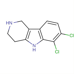 Structure of 1H-Pyrido[4,3-b]indole, 6,7-dichloro-2,3,4,5-tetrahydro-