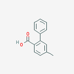 Structure of [1,1'-Biphenyl]-2-carboxylic acid, 5-methyl-