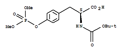NΑ-BOC-O-(二甲基磷酸基)-L-酪氨酸结构式