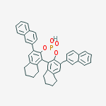 Structure of R-3,3'-bis(2-Naphthyl)-5,5',6,6',7,7',8,8'-octahydro-1,1'-binaphthyl-2,2'-diyl hydrogenphosphate