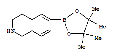 Structure of 1,2,3,4-TETRAHYDRO-6-(4,4,5,5-TETRAMETHYL-1,3,2-DIOXABOROLAN-2-YL)-ISOQUINOLINE
