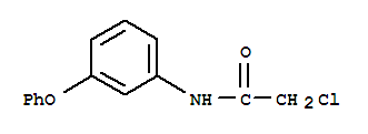 Structure of 2-CHLORO-N-(3-PHENOXY-PHENYL)-ACETAMIDE