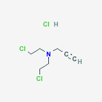 N,N-BIS(2-CHLOROETHYL)PROP-2-YN-1-AMINE结构式