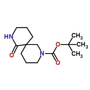 Structure of tert-butyl 1-oxo-2,8-diazaspiro[5.5]undecane-8-carboxylate