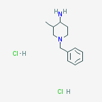 Structure of 1-Benzyl-3-methylpiperidin-4-amine dihydrochloride