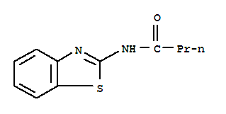 Structure of BUTANAMIDE,N-2-BENZOTHIAZOLYL-